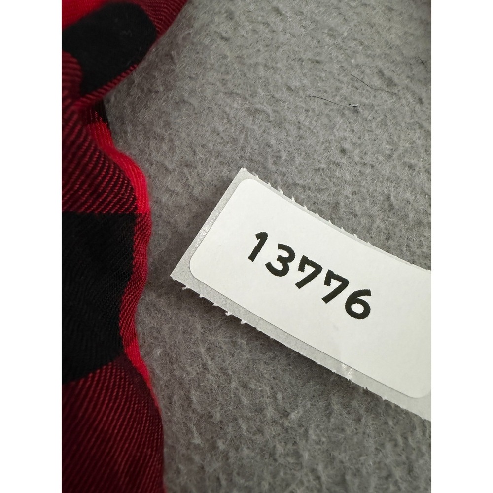 Old Navy Shirt Dress Womens‎ M Red Black Buffalo Check Dark Academia Cottagecore - Picture 13 of 13